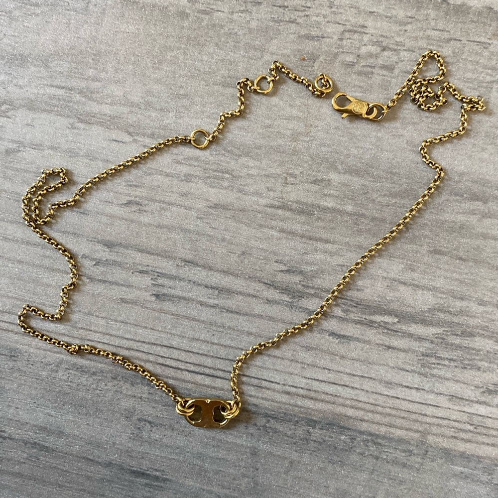 RARE Tory Burch Embrace Ambition Gold bracelet Necklace choker chain vintage